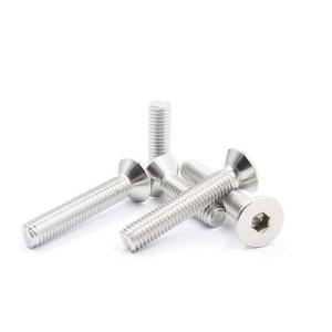 China Flat Head Hex Socket Screws DIN 7991 Stainless Steel 18-8 with ISO9001 2015 Certificate on sale
