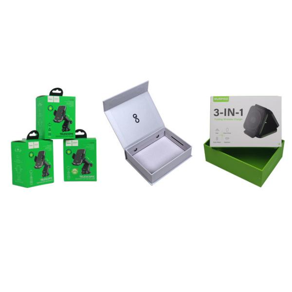 Custom Lidded Gift Boxes With UV Glossy Logo With Folded Sleeve