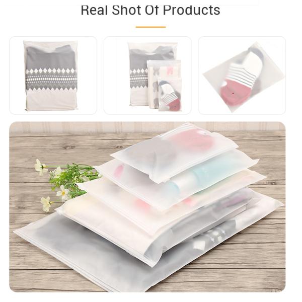 PVC/EVA/PP Custom Plastic Bag Biodegradable PVC Plastic Zip Bags For Travel