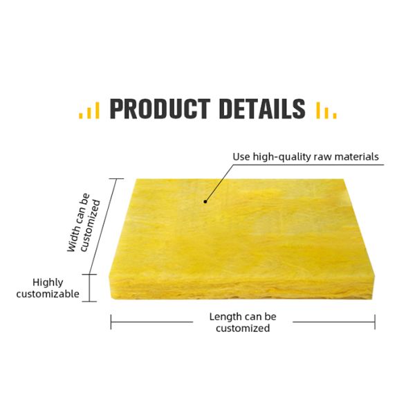 High Density Insulation Glass Wool Board Material For Crawl Space Basement Wall Insulation