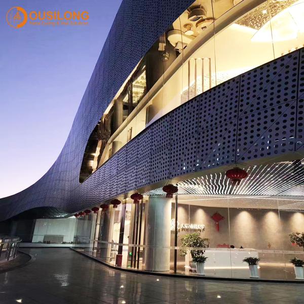 Acoustic Building Wall Ceiling Decorative Perforated Aluminum / Aluminium Panels with CNC Carving