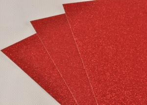 Buy cheap Decorating 300gsm Red Glitter Paper 0.5mm Thickness For Wedding Invitation product