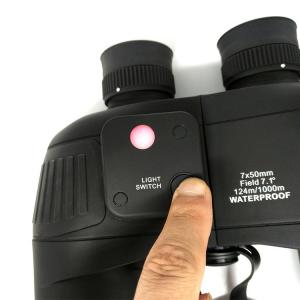 Buy cheap Rangefinder Bak4 Prism 7x50 10x50 Binoculars Telescope IPX7 Waterproof With Compass product