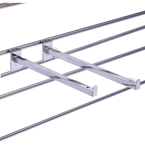 Metal Chrome Gondola Security Display Pegboard Hook For Shelf