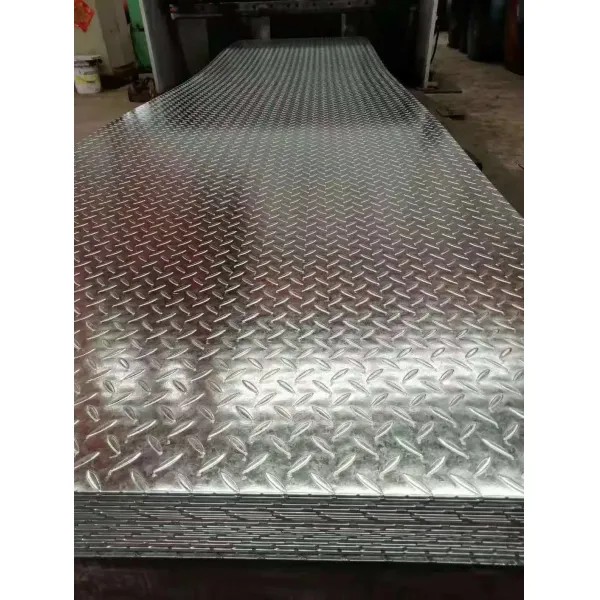 6mm Thick 2400*1200mm Sized A36 Galvanized Mild Steel Chequered Plate Checkered Plate