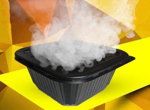 China Disposable self-heating meal box Square food tray takeaway with inner tray and heatig bag on sale