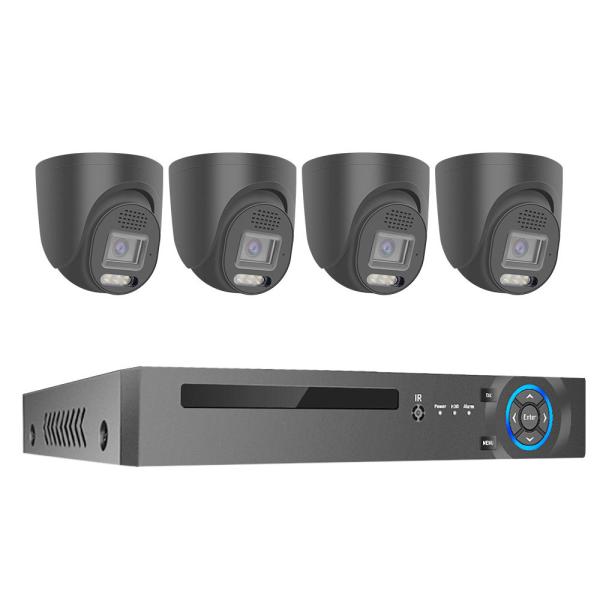 Customized Use 4 Channels indoor Face Detection H.265 4K 8MP Wired POE IP Network cctv home security camera system