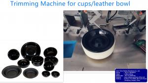 China Case Study:Trimming machine for cups/leather bowl, Leather film leather bowl leather ring brake car brake diaphragm on sale