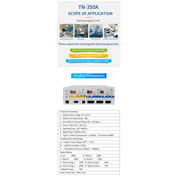 Precision Electrosurgical Unit Machine Electric Surgical Diathermy Machine