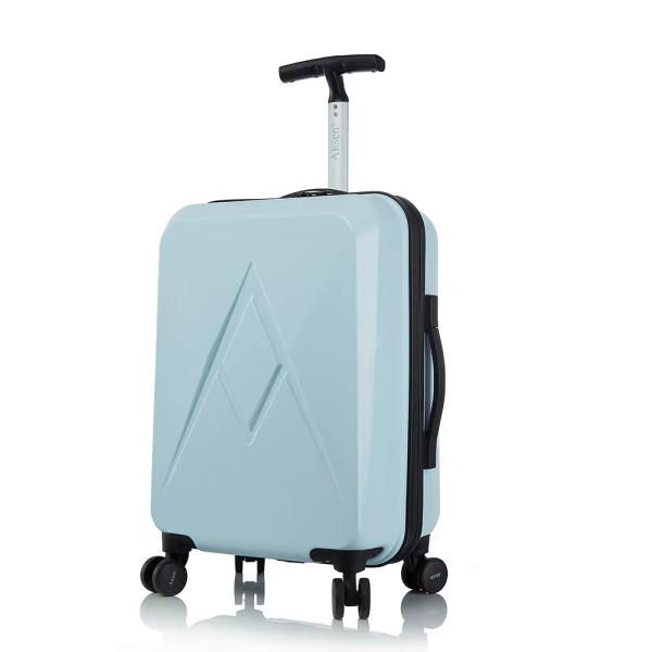 Simple Style Custom Designer Hardside Travel Lightweight Suitcases Single Pull Rod Zipper Checked Carry on Trolley Case PC Luggage