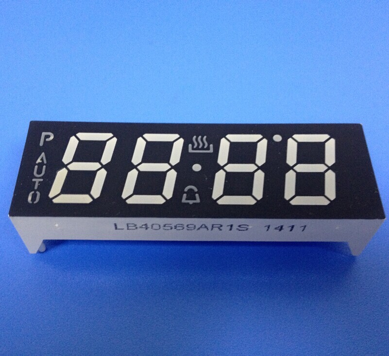 4 Digit Seven Segment Display common anode +120C Operating Temperature