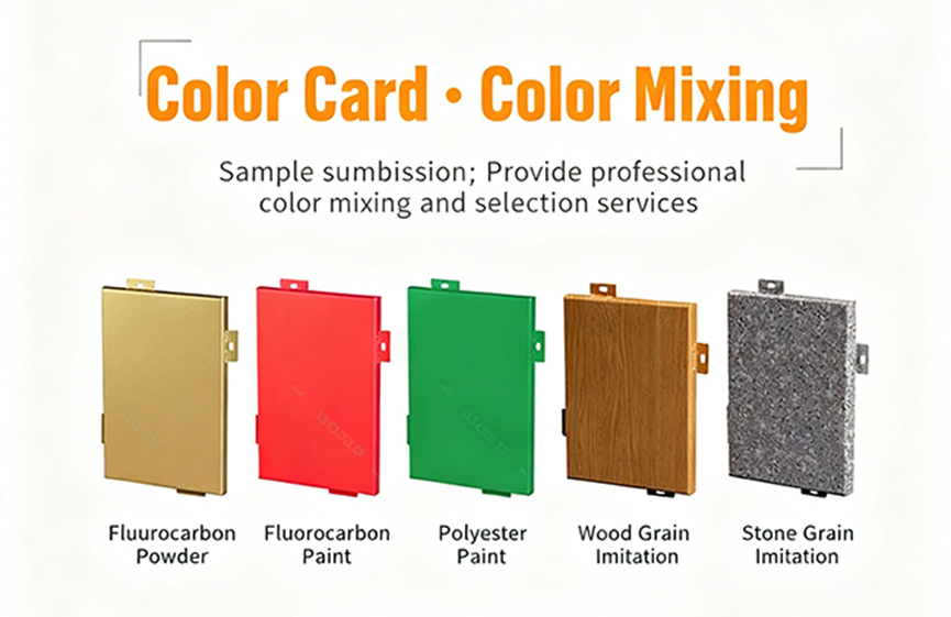 Colorful finery, one panel sets the wall — Colorful aluminum panels, let buildings' charm soar!