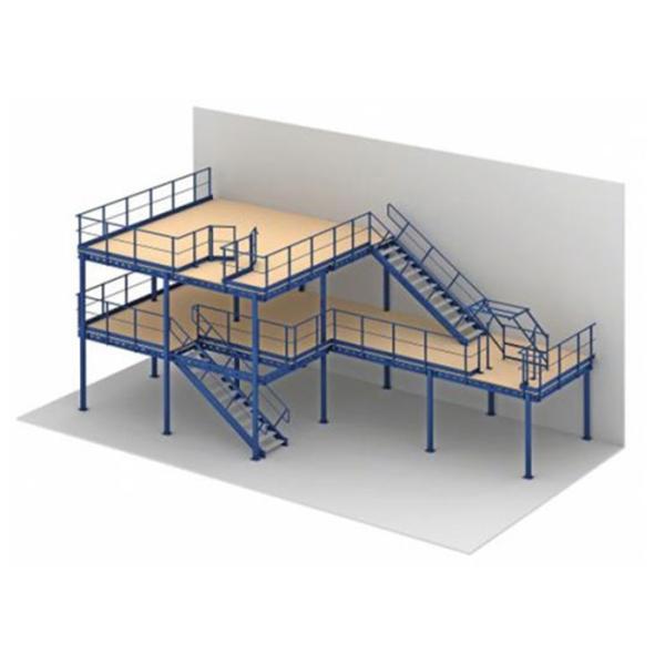 High Strength Durability Steel Mezzanine Systems , 3 Tiers Mezzanine Storage System