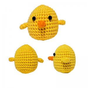 China Milk Cotton Cute Chick DIY Crochet Kit Crafts Knitting Tool Kit For Beginners on sale
