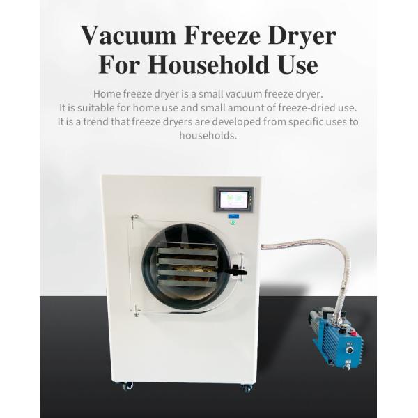 Home Vacuum Freeze Dryer Fruit Lyophilizer Equipment 4KG / Batch