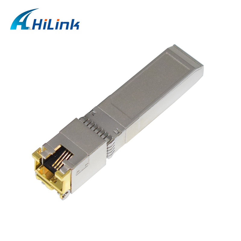 Hilink 10G Data Rate SFP+ Transceiver with 30M/80M Distance and RoHS Compliant 10GBASE-T Copper Module