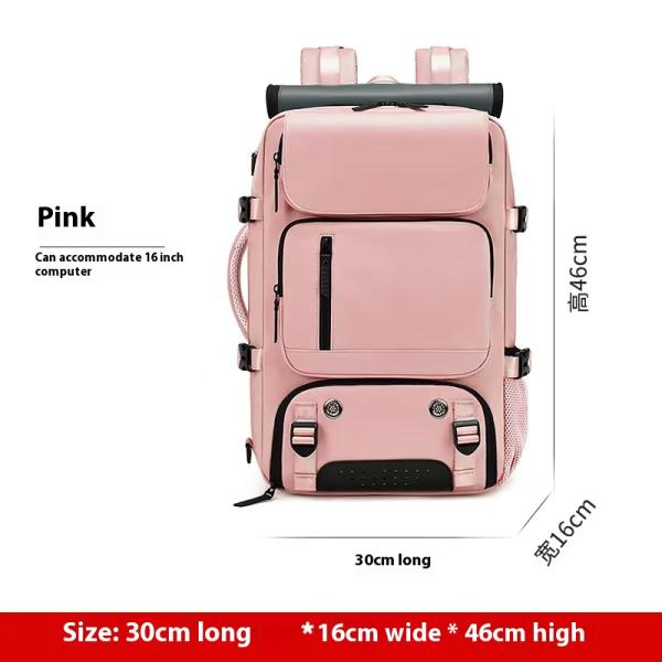Ultralight Unisex Travel Backpack Geometric Pattern Handheld to Backpack Convertible Zipper Hasp Closure Massive Storage