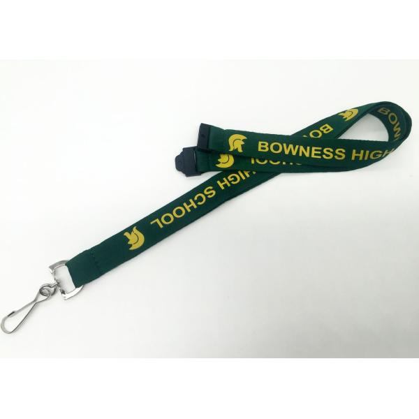 Polyester / Nylon / Bamboo Custom Single Lanyard For School Id