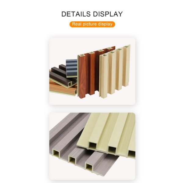 Modern Design PVC Composite Wallboard for Indoor Outdoor Use WPC Wall Panel for Interior Decoration Sag Resistance Wall Cladding