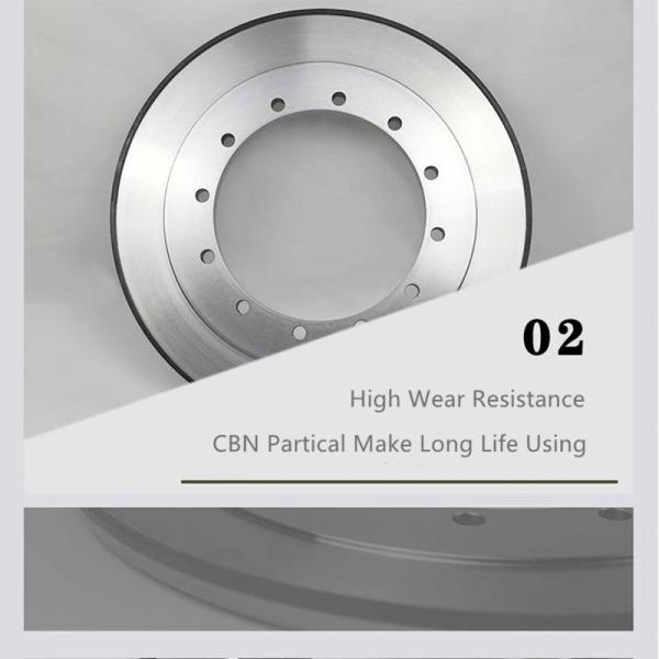 800mm Diamond CBN Grinding Wheel , Thrust Surface Crankshaft Grinding Wheel