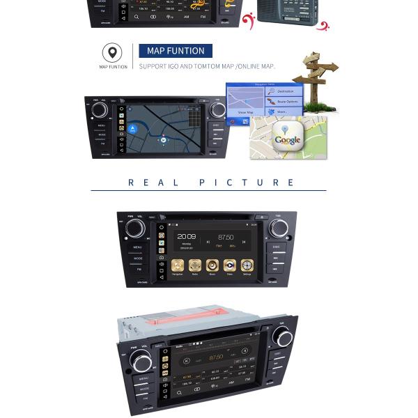 Android 8.1 Car BMW GPS DVD Player Dashboard Equipped FM/AM Function MP3 MP5