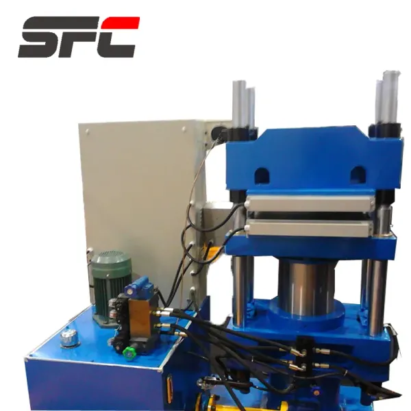 Automatic Vertical Structure Solid Tire Vulcanizing Machine with 800×800×56mm Plate Size