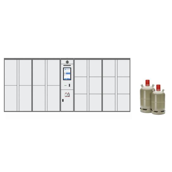 Smart Gas Cylinder Vending And Exchange Locker With Big Screen And Wifi
