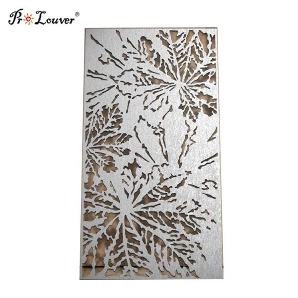 Exterior Decorative CNC Laser Cut Metal Screen Panel Customized Design