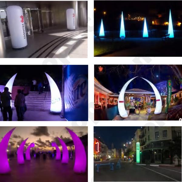 Inflatable Teardrop / Waterdrop LED Balloon Light Constantly Air-inflated