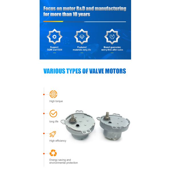 Factory Customized DC3-24v Various Valve Motor High Torque Metal Micro Gear Motor