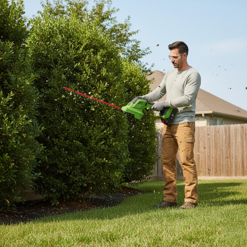 WII-1041 High Power Household Garden Tools Electric Tea Leaf Hedge Shears Trimmer 30cm Stainless Steel Blade Right-Handed No