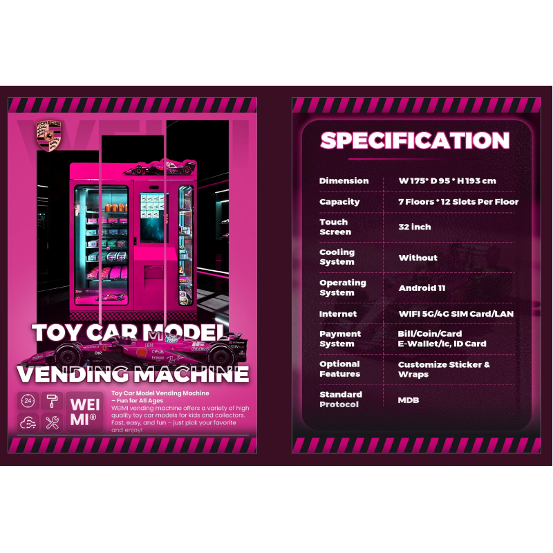WEIMI Model Toy Vending Machine With XY Elevator For Toy Store Owner