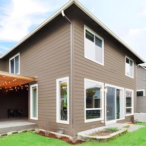 China Recycled WPC Wood Cladding Composite Slatted Cladding Board Various Colors on sale