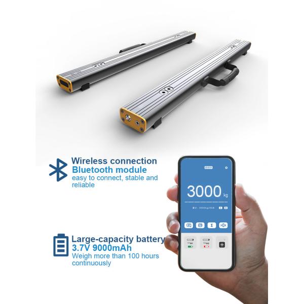 3T Load Capacity Portable Weighing Scale with Bluetooth Connectivity and Structural Aluminum Construction