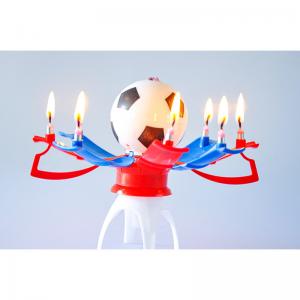 Buy cheap Customized Football Musical Birthday Candles Paraffin Wax Material product