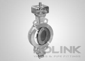 Double Offset Wafer Butterfly Valve, Triple Eccentric Butterfly Valve Metal Seated