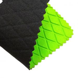 Buy cheap Anti Skid 1.5 Mm Embossed Neoprene Fabric Nylon Coated Elastic product