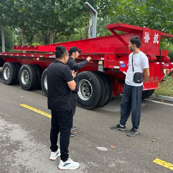 Steel Semi-Trailer for Customizable 3-Axle Double-Trailer Train Specifications