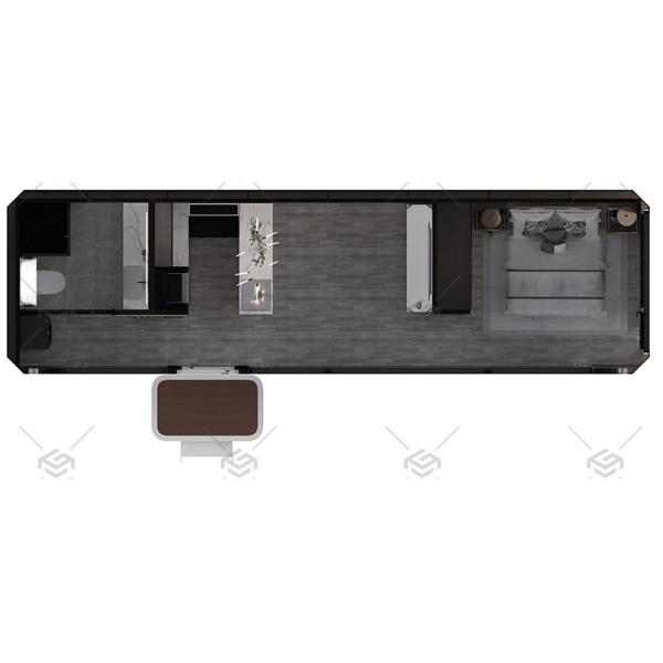 Outdoor Luxury Tiny Garden Office Pod Residential Container With Kitchen For Hotel
