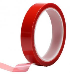China Red PET Adhesive Tape Colorful Film Acrylic Pressure Sensitive Adhesive B Grade on sale