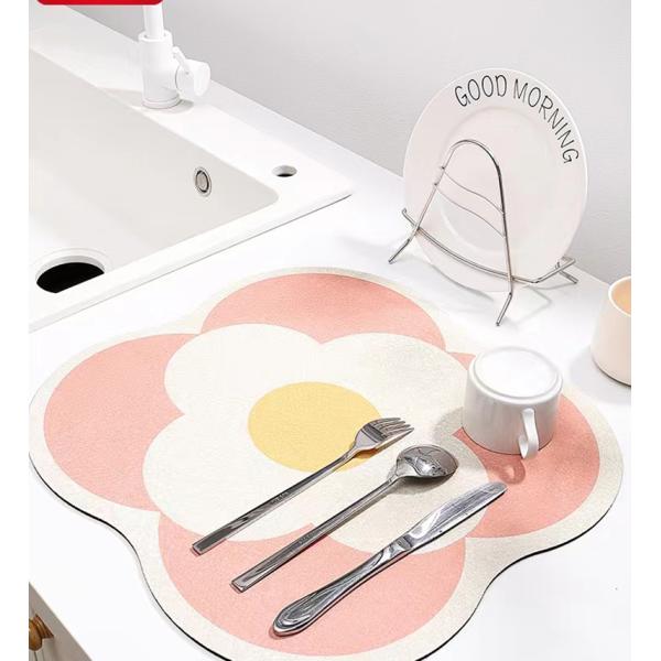 Polyester Dish Drying Mat for Kitchen Keep Your Dishes Spotless and Dry