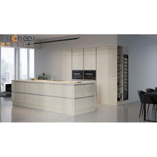Lacquer Wall Cabinet Kitchen Storage with Modern Design and Plywood Material Grade E1