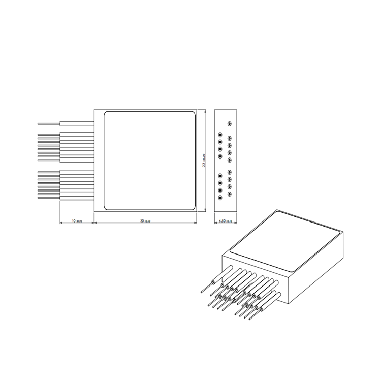 Wavelength Division Multiplexer UCWDM Ultra Compact Free Space Low Insertion Loss