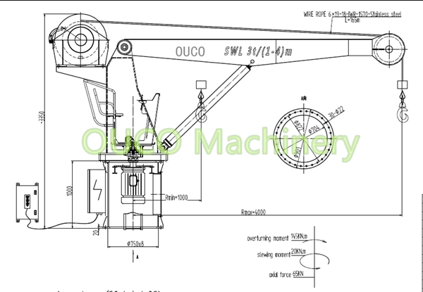 4M Ship Deck Cranes