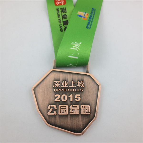 Charity Fun Run Zinc Alloy Enamel Marathon Medal