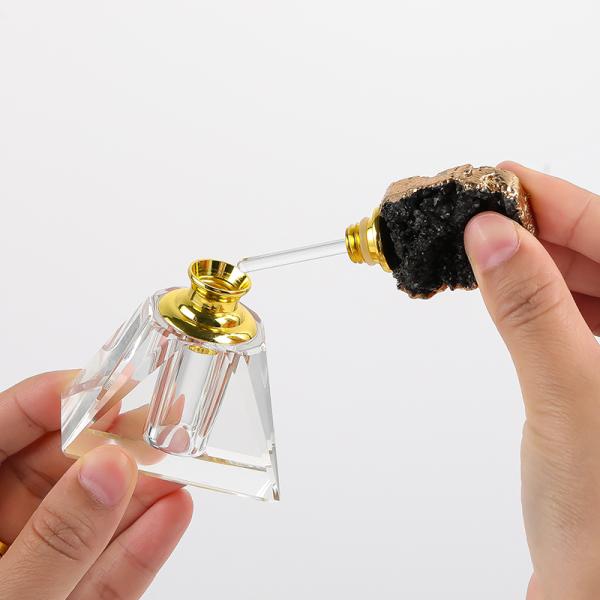 Quartz Crystal Perfume Oil Bottle