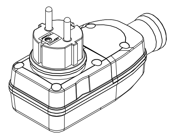 Intertek CE Certificate 220-250V 16A IP65 GFCI With EU Plug Power Cable