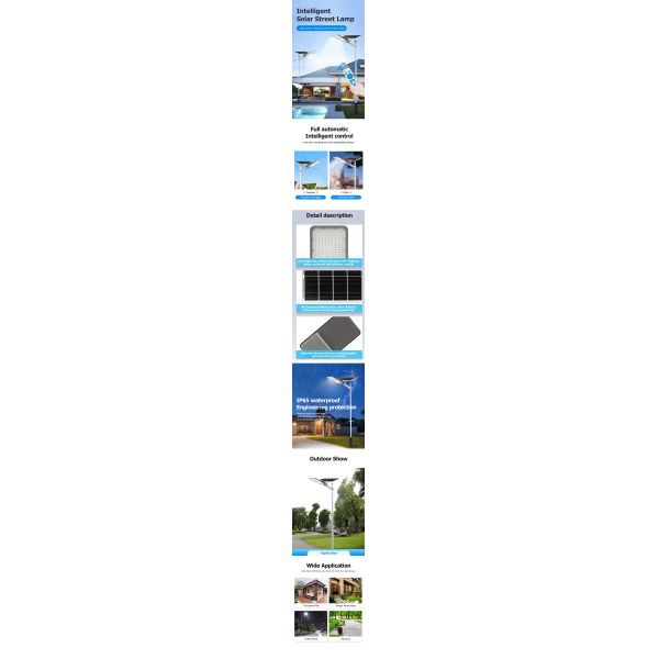 High Lumen Brightness Split Solar LED Street Light Aluminum Housing IP65 Waterproof