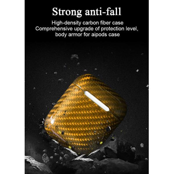 Impermeable Glossy Finish Carbon Fiber Airpods 2 Case