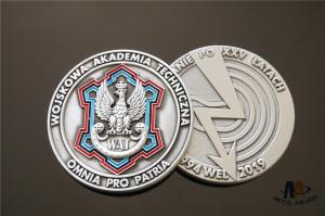 Buy cheap Custom Logo 3D Relief Challenge Coins / Colors Filled And Backside Engraved Coins product